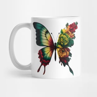 Butterfly Juneteenth Rasta Reggae Jamaica Women Girls Cute Mug